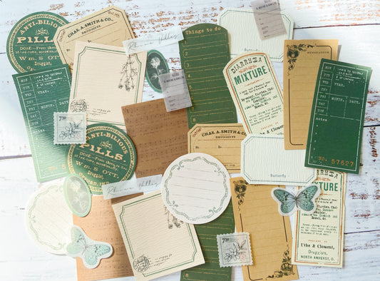 Journal Ephemera Grab Bag - Misty Forest