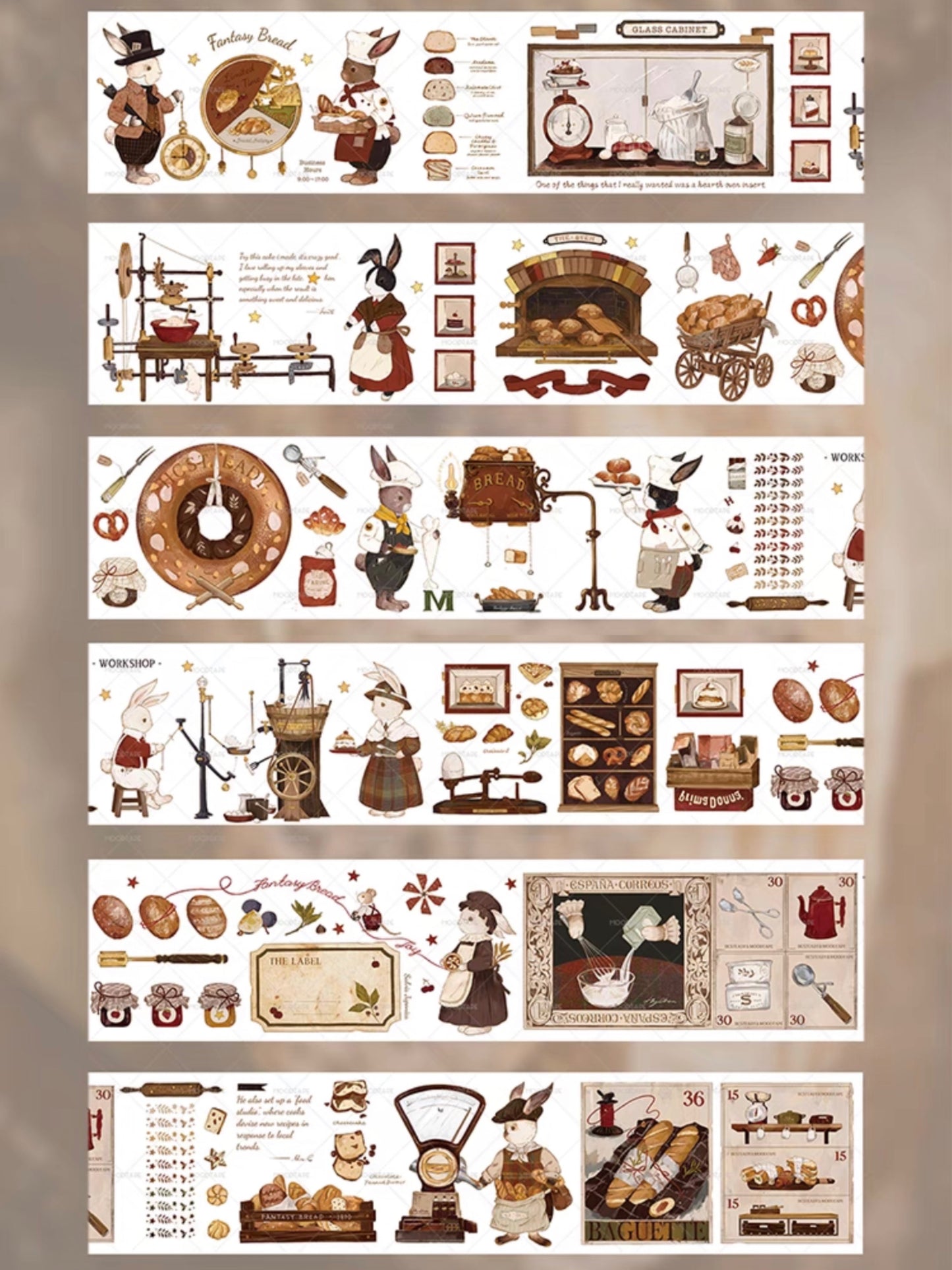Sample Loop - Moodtape Rabbit Bakery Washi Tape