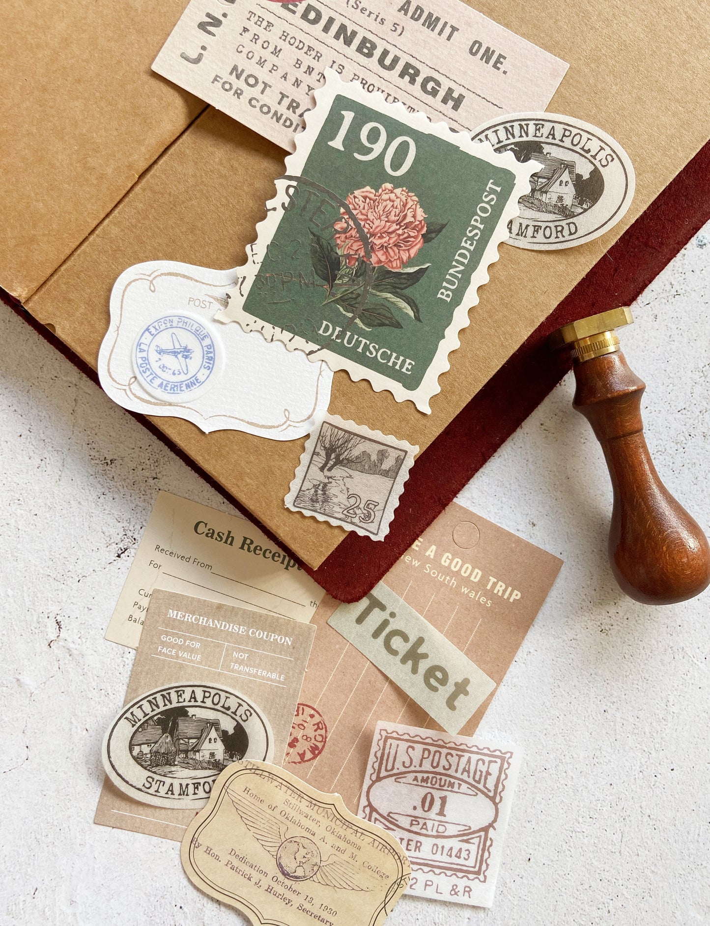 Vintage Label Junk Journal Kit