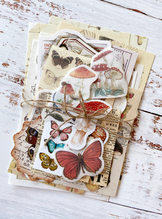 Butterfly Theme Junk Journal Kit