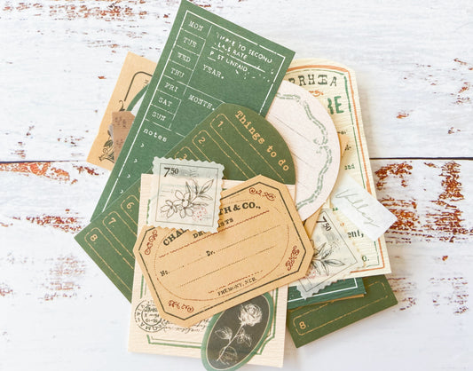 Journal Ephemera Grab Bag - Misty Forest